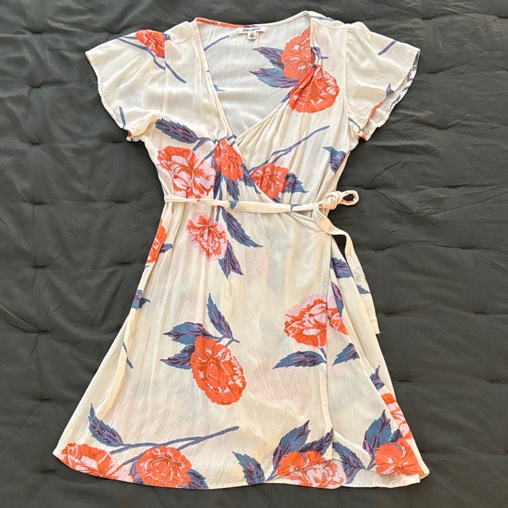 Billabong Floral Wrap Dress